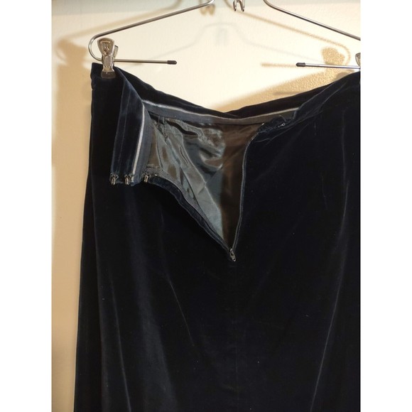Black Velvet Women's 18 Homemade Skirt Long Modest Vintage - Picture 7 of 8